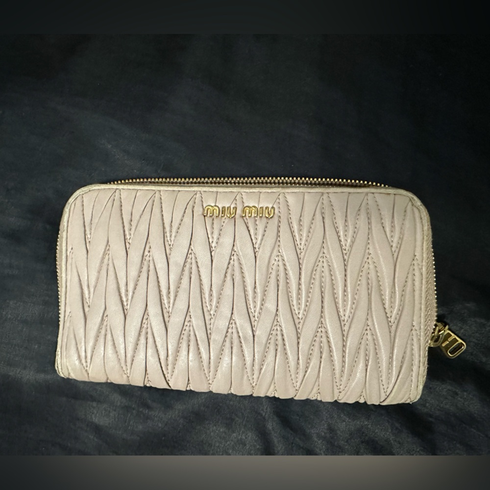 Miu Miu Quilted Leather Wallet